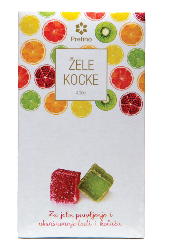 Žele kocke Prefino 400g Žele kocke Prefino 400g